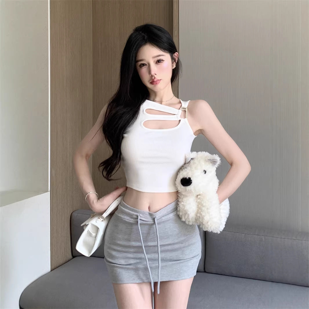 Summer Outerwear Sweet  Sexy Girl Style Sleeveless Inner Top