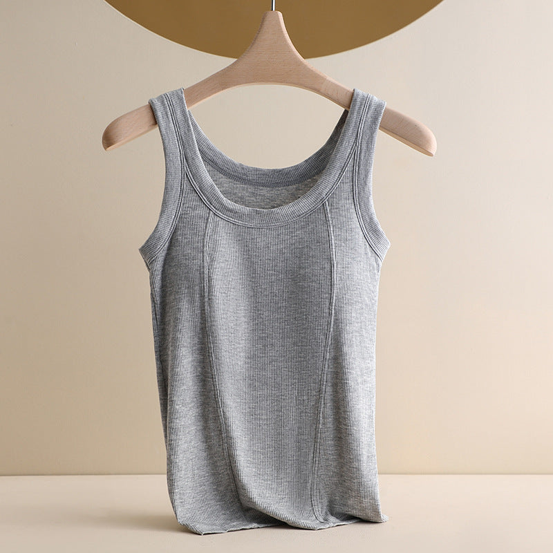 Plus-size Modal Ribbed Camisole With Wider Straps