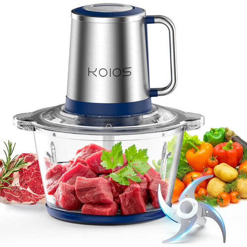 KOIOS Electric Food Chopper Processor Vegetables Meat Grinder Mixer 2L