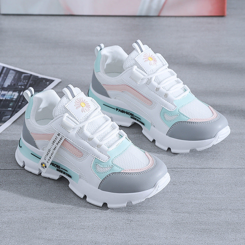 New Spring Women Sneakers Lightweight and Chunky Platform  Fashion Casual  Breathable Vulcanized Shoes