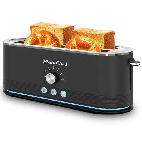 4-Slice Toaster, 7 Browning Settings, Defrost/Reheat Functions,