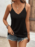 European And American-style Hollow-out Lace-trimmed Camisole T-shirt Vest