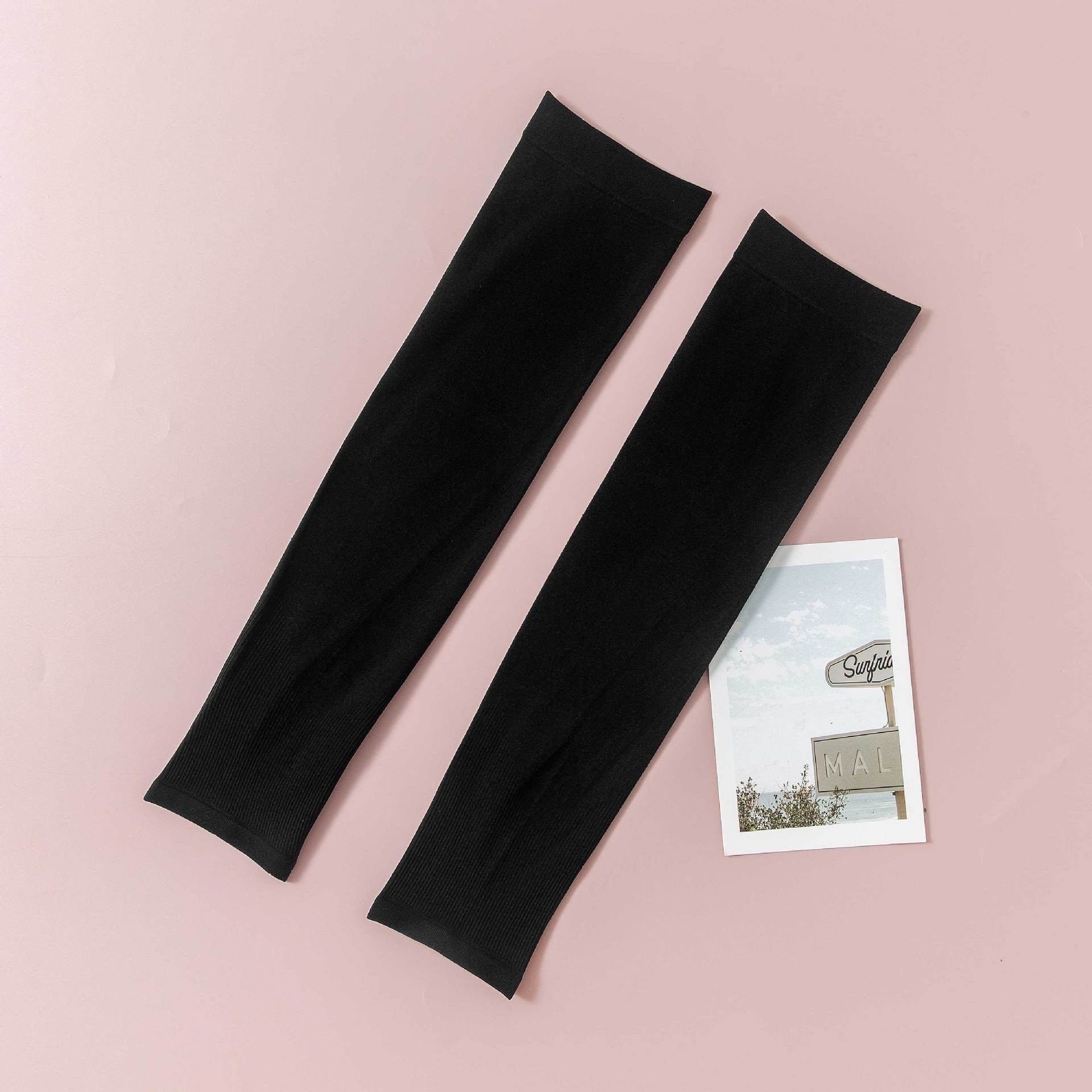 Ice Sleeves Sun Protection Sleeves Men's And Women's Ice Silk Sleeves Outdoor Sports Arm Protection UV Protection, Solid Color Ice Sleeves