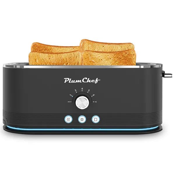 4-Slice Toaster, 7 Browning Settings, Defrost/Reheat Functions,