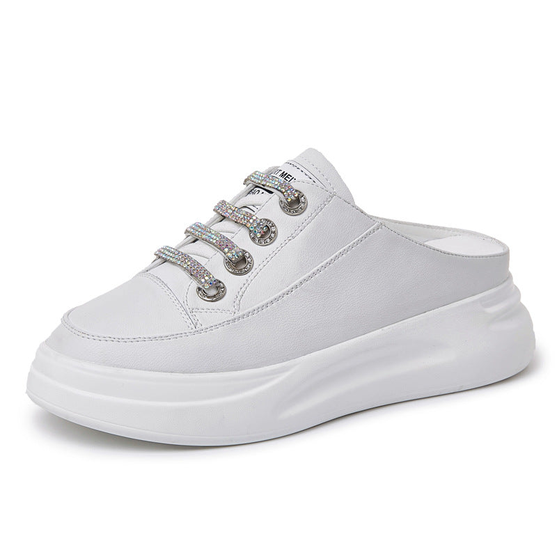 Ladies Fashion Outer Wear Platform Slippers
