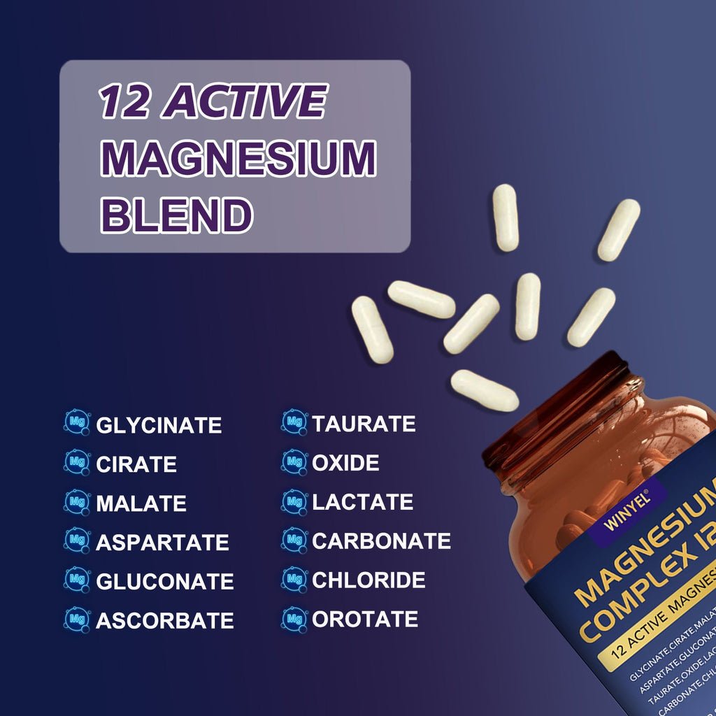 WINYEL Magnesium Complex 700mg 12 In 1 Magnesium Supplement With