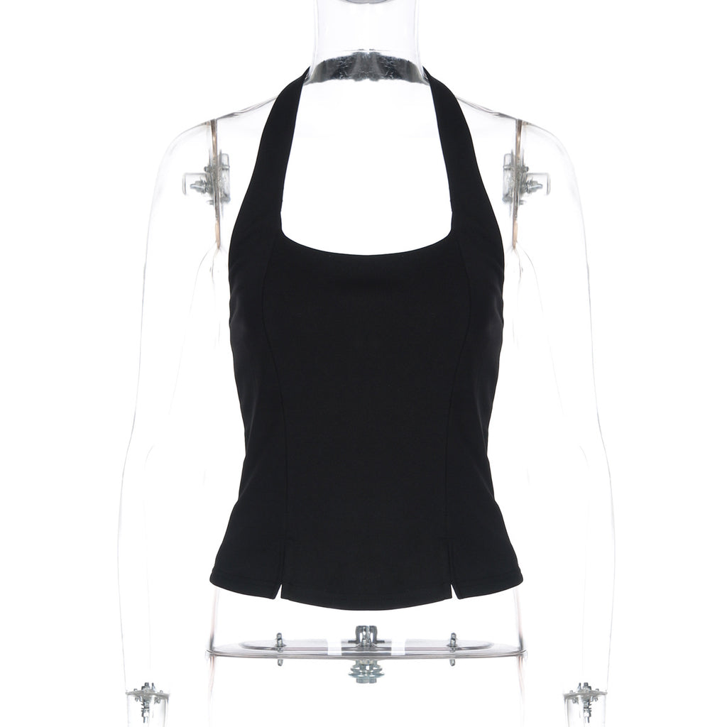 Women's Backless Halter Neck Bodycon Camisole Top