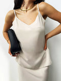 Halter-neck V-neck Sexy Backless Top