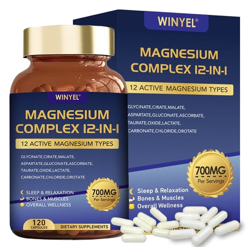 WINYEL Magnesium Complex 700mg 12 In 1 Magnesium Supplement With