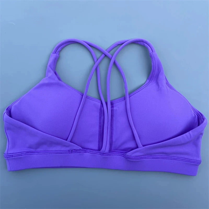 Nude-feel Fitness Shockproof Tight-fitting Quick-drying Sports Bra