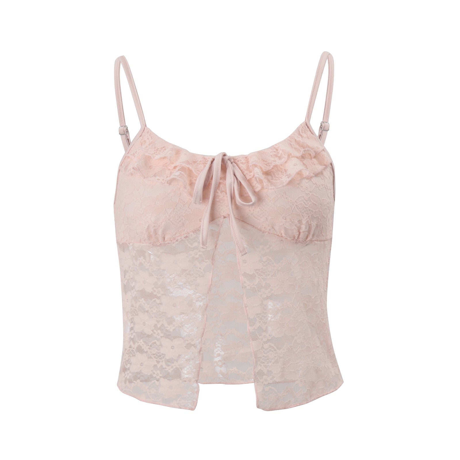 Fashionable Lace-trimmed Camisole Top For Women