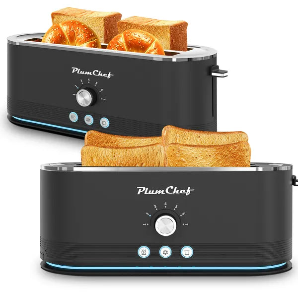 4-Slice Toaster, 7 Browning Settings, Defrost/Reheat Functions,