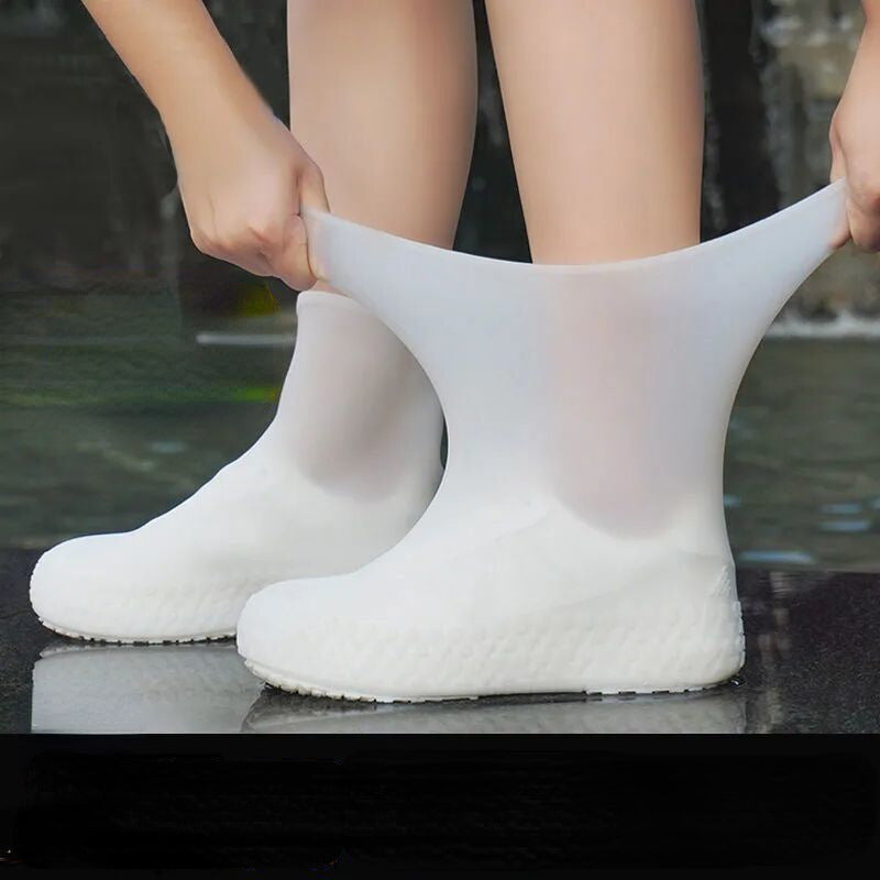 Men and women hiking slip wearable easy to carry silicone rain boots