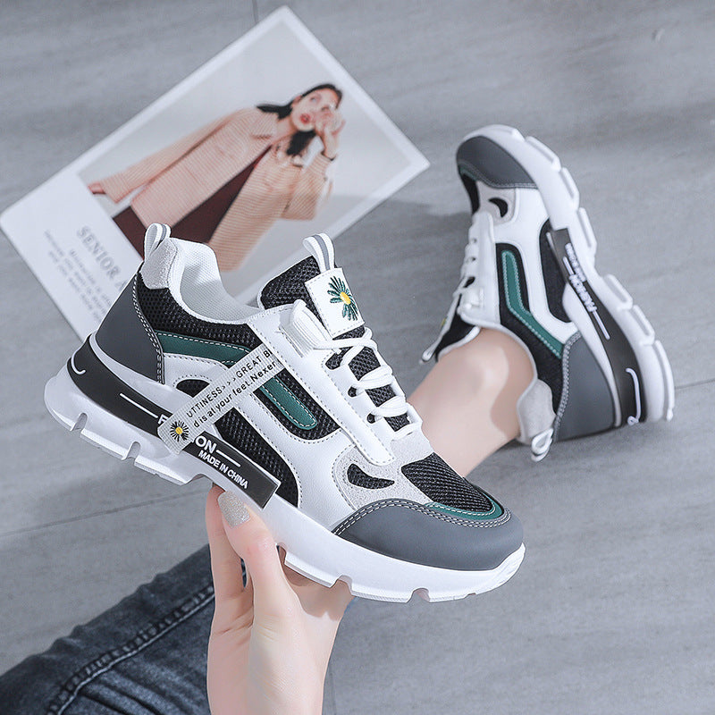 New Spring Women Sneakers Lightweight and Chunky Platform  Fashion Casual  Breathable Vulcanized Shoes