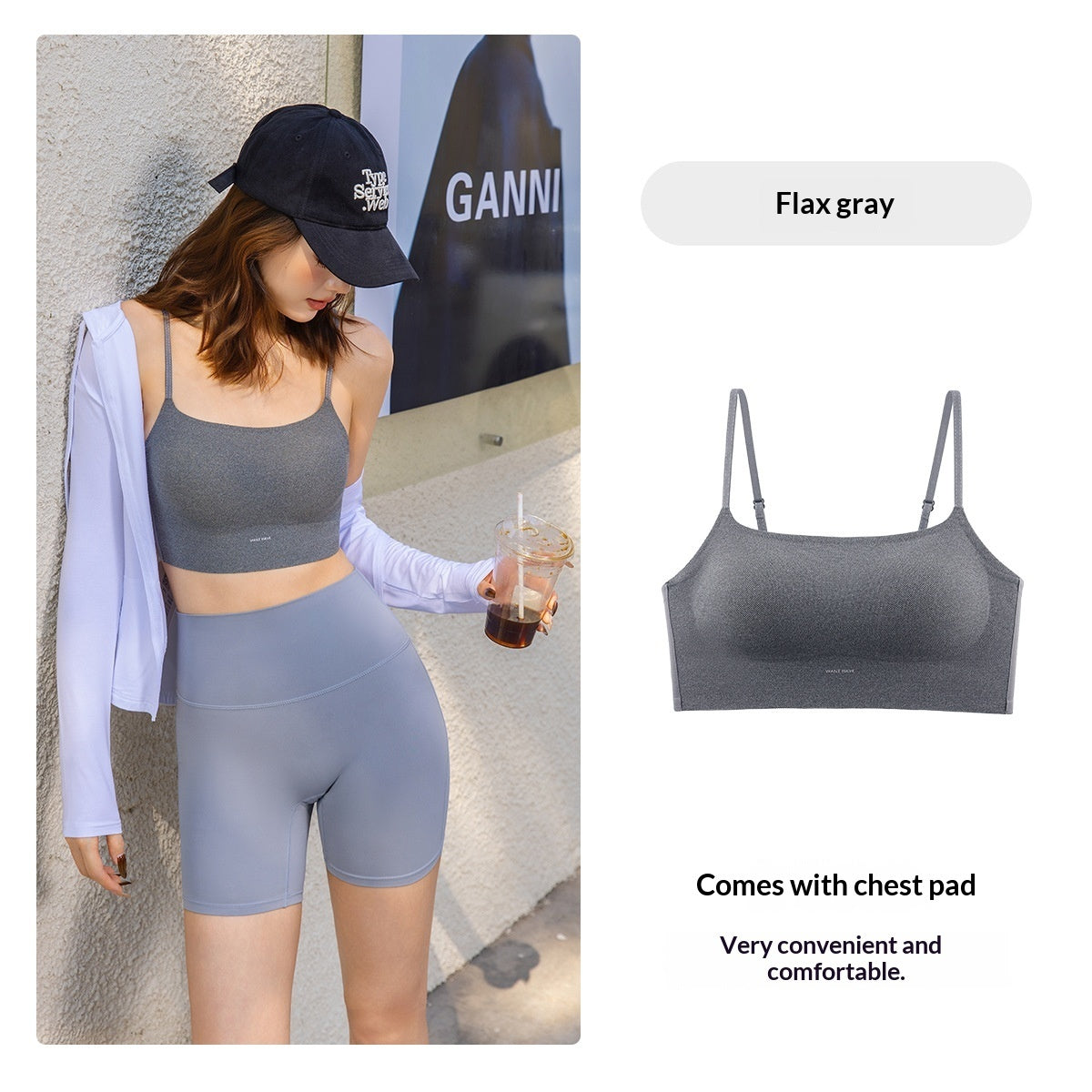 Ice-silk Cooling Camisole Seamless Support Stylish Back Design