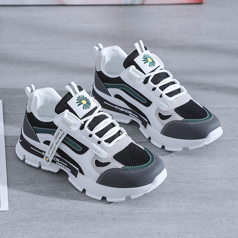 New Spring Women Sneakers Lightweight and Chunky Platform  Fashion Casual  Breathable Vulcanized Shoes