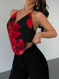 Women's Y2K Halter Neck V-Neck Backless Camisole