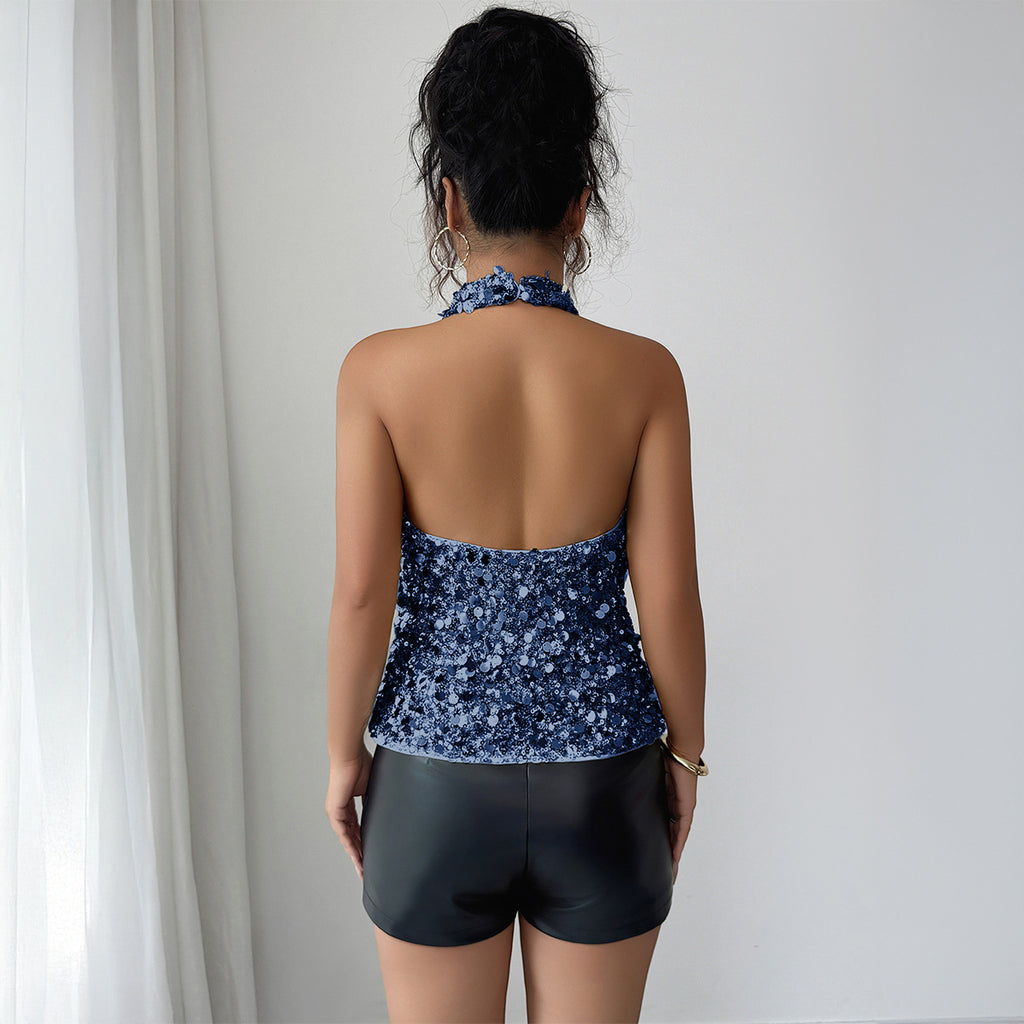 Women's Fashionable Sexy Elegant Sequin Camisole