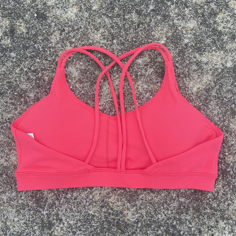 Nude-feel Fitness Shockproof Tight-fitting Quick-drying Sports Bra