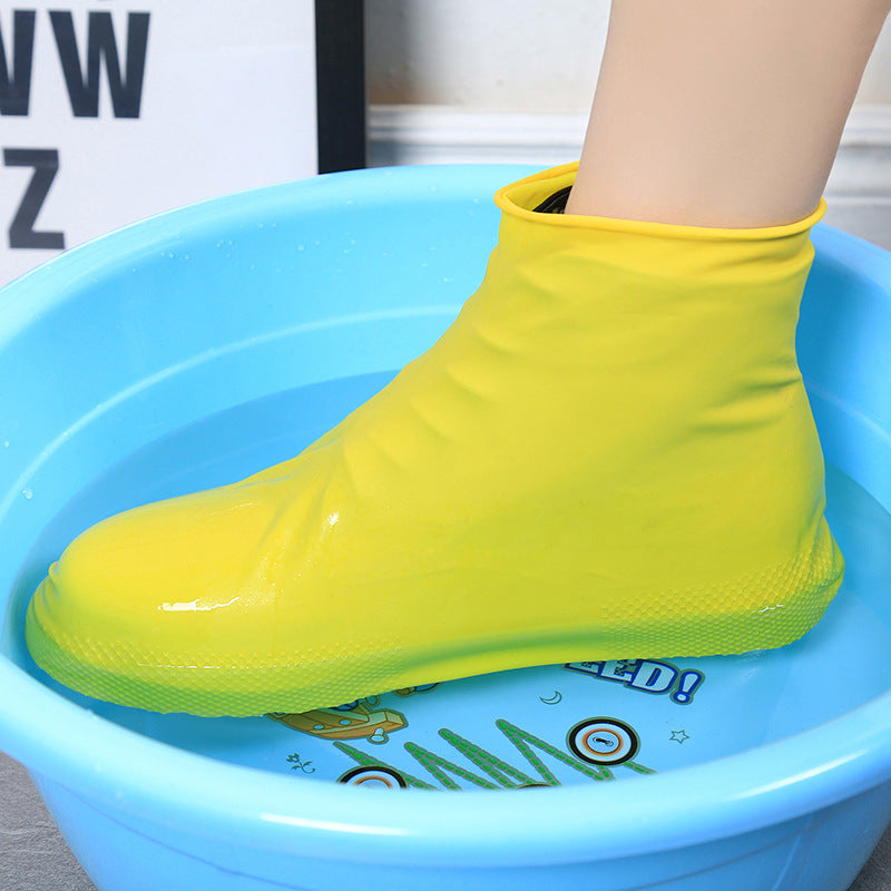 Men and women hiking slip wearable easy to carry silicone rain boots