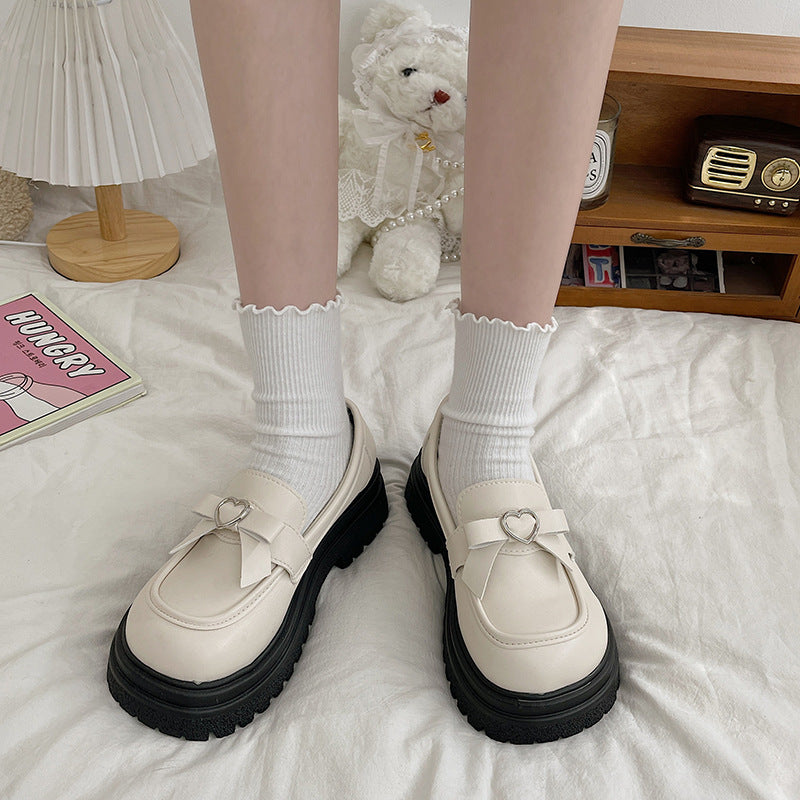 Women's Fashionable And Versatile Bow Single Shoes