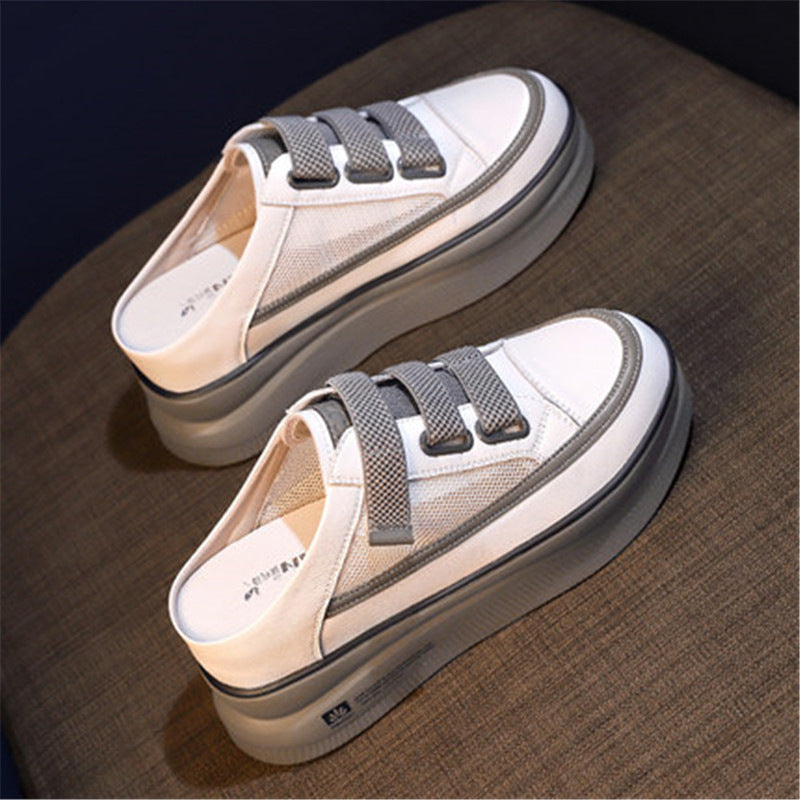 Women's Lazy Inner Heightening Half Slippers