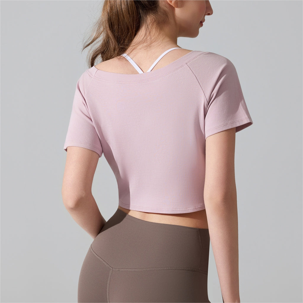 Women's Knotted Pilates Short-Sleeve T-Shirt