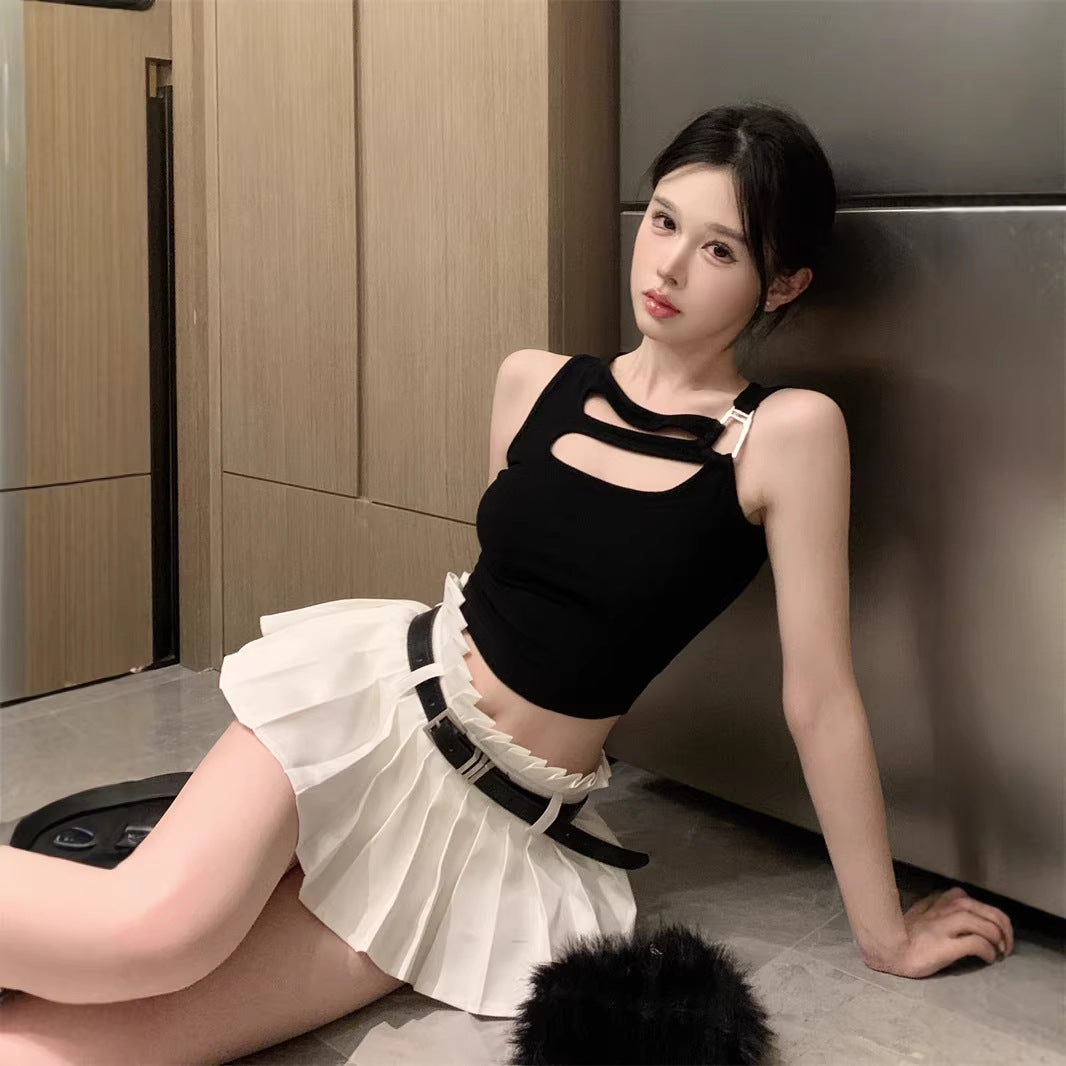 Summer Outerwear Sweet  Sexy Girl Style Sleeveless Inner Top