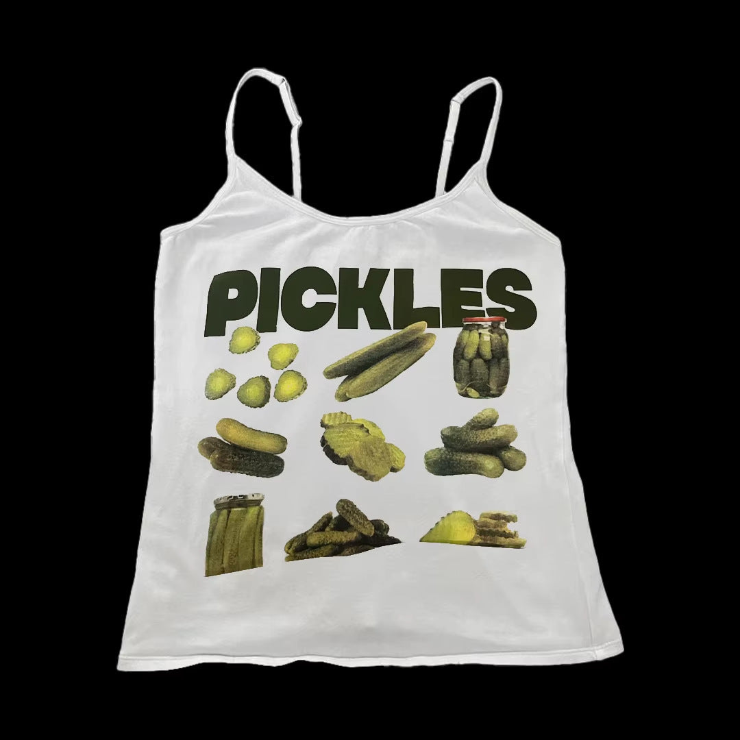 Summer Beach Vacation Style Printed Sassy Womens Camisole Tank Top