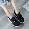 Shallow-mouth Thick-soled Flying Woven Mesh Breathable Sports Casual Shoes