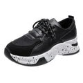 Leopard Print Sneakers Women Lace Up Walking Running Sports Shoes