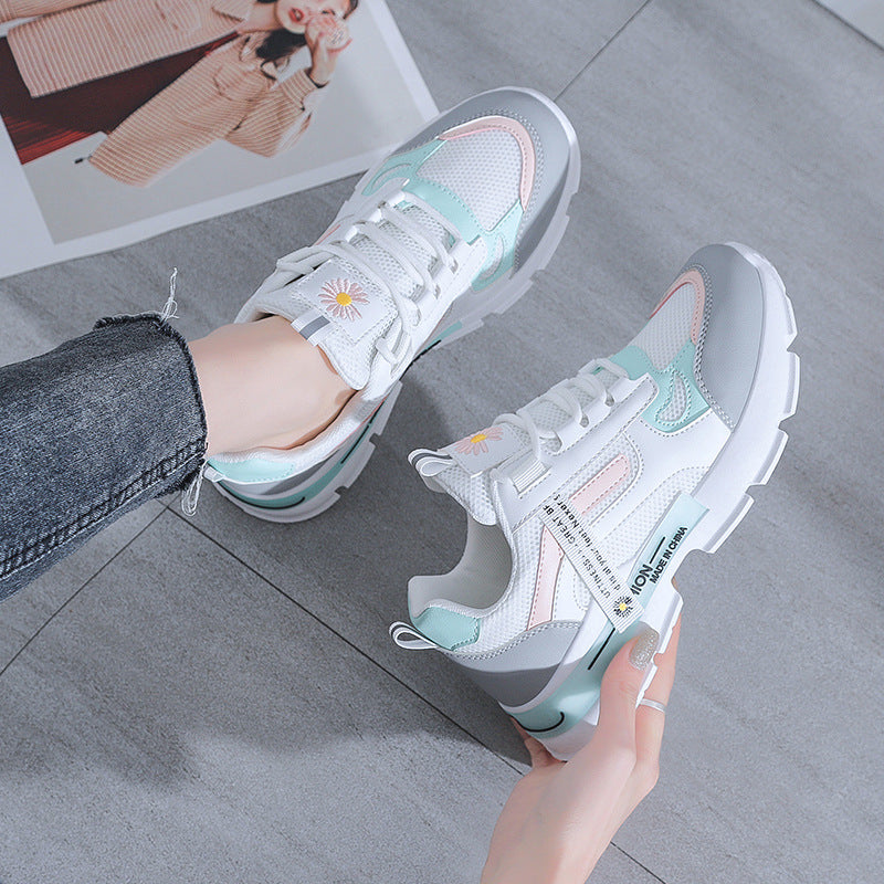 New Spring Women Sneakers Lightweight and Chunky Platform  Fashion Casual  Breathable Vulcanized Shoes