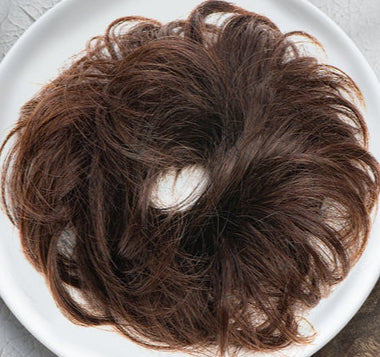 Donut Scrunchie Hair Extension – Real Hair Bun Maker for Instant