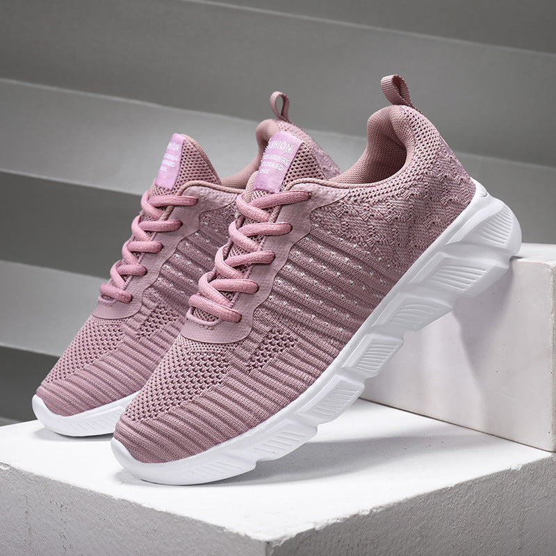 Casual Sports Shoes Flat Light And Breathable Net Shoes