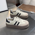 Women's Fashionable Round Toe Vintage Distressed Casual Sneakers