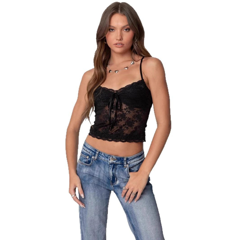 Women's Solid Color Lace Camisole