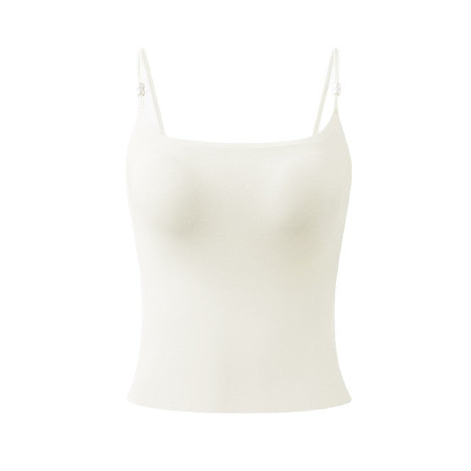 Womens One-piece Bralette With Built-in Cups And Strapsno Bra Required