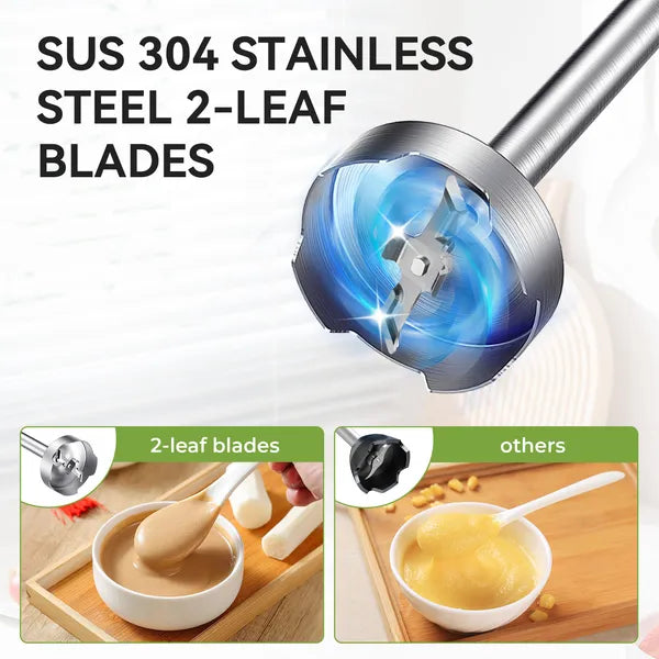 TENKER 5-in-1 Hand Immersion Blender, 1000W 12 Speed Handheld Blender,