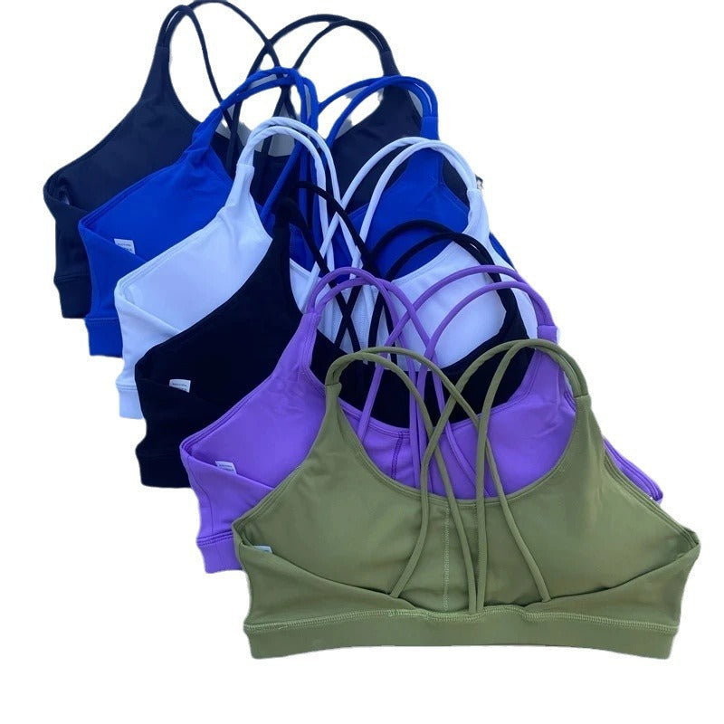 Nude-feel Fitness Shockproof Tight-fitting Quick-drying Sports Bra