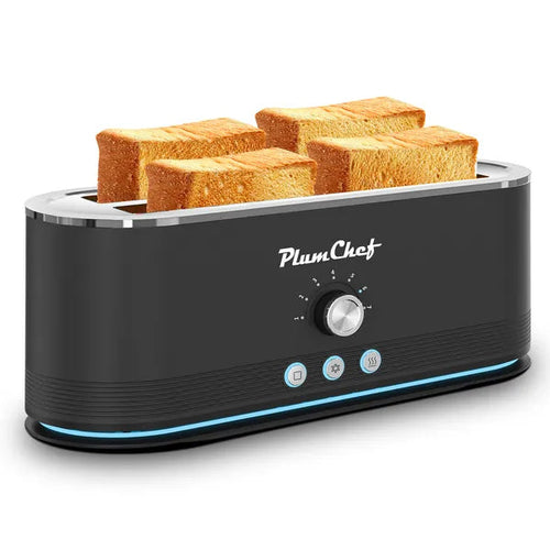 4-Slice Toaster, 7 Browning Settings, Defrost/Reheat Functions,