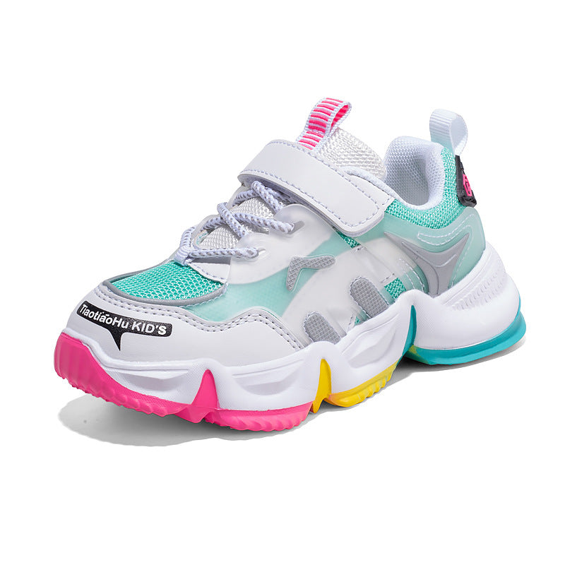 Children's Girls'  Spring And Autumn Casual Sports Mesh Shoes