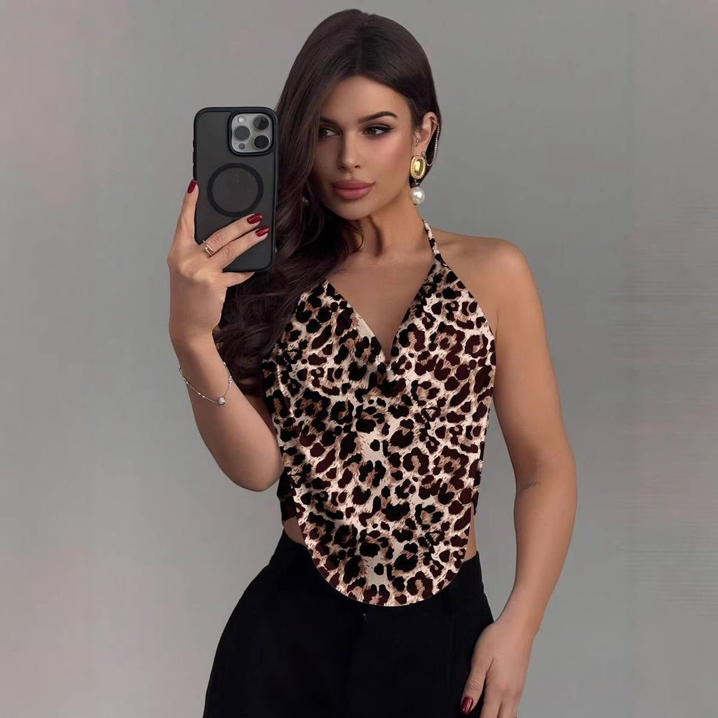 Women's Y2K Halter Neck V-Neck Backless Camisole