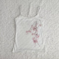 Summer Beach Vacation Style Printed Sassy Womens Camisole Tank Top