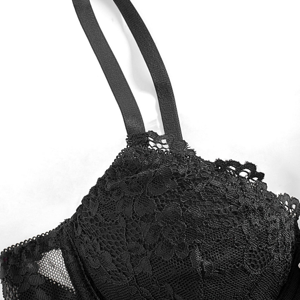 Dark Lace Fishbone Camisoleperfect For Layering Or Wearing On Its Own