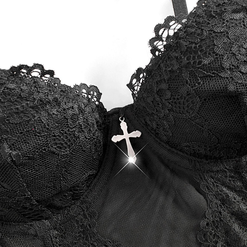 Dark Lace Fishbone Camisoleperfect For Layering Or Wearing On Its Own