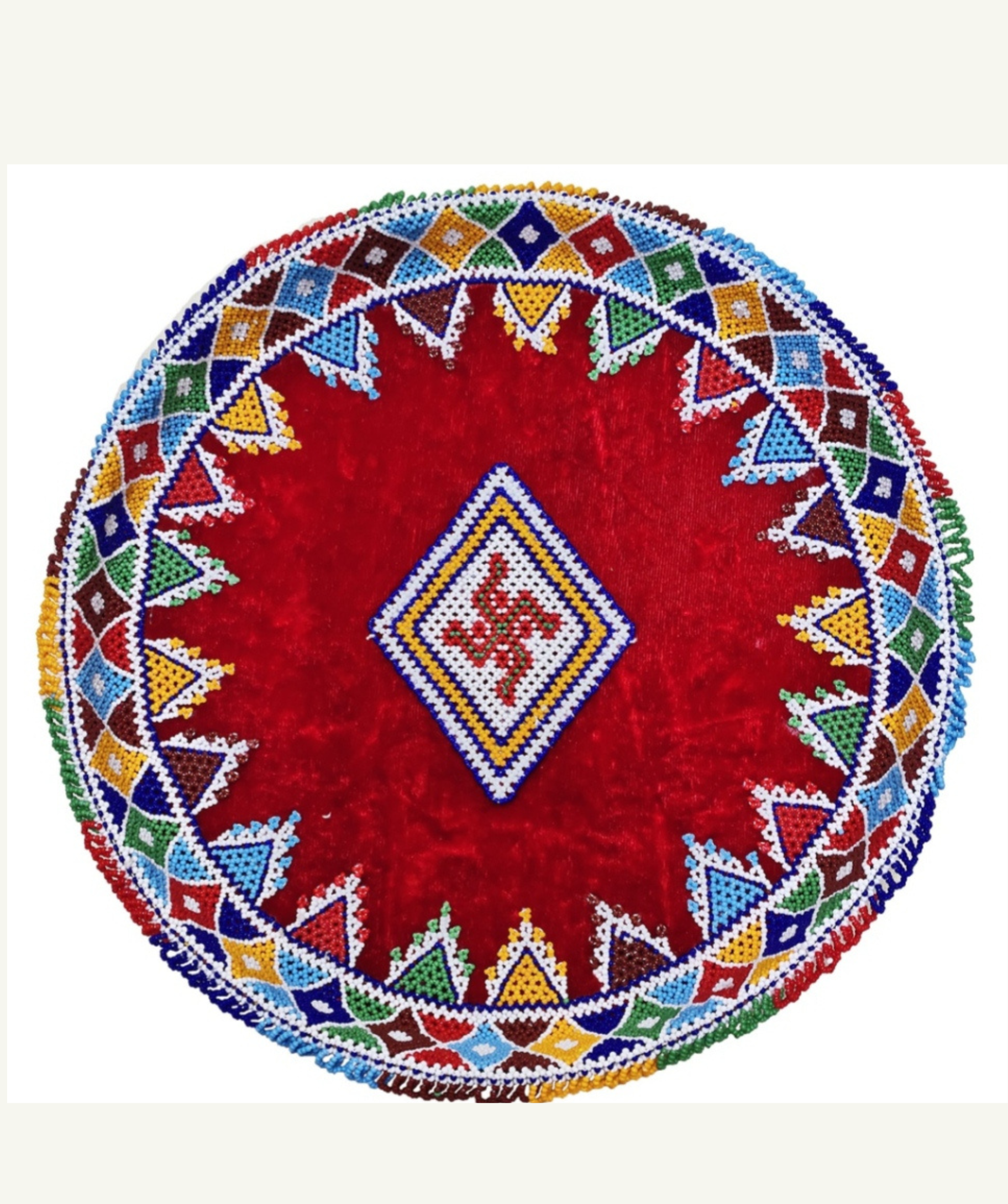 Beaded Decorative Ritual Puja Thali