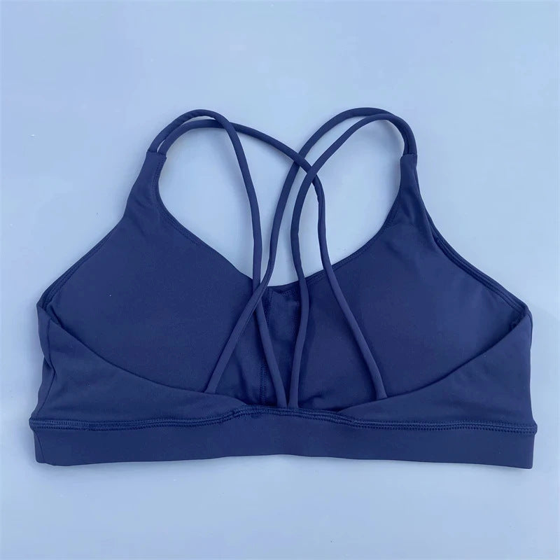 Nude-feel Fitness Shockproof Tight-fitting Quick-drying Sports Bra