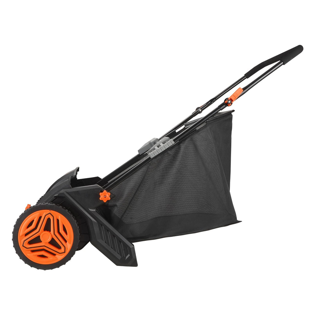 Push Lawn Sweeper, 21inch Leaf & Grass Collector, Strong Plastic