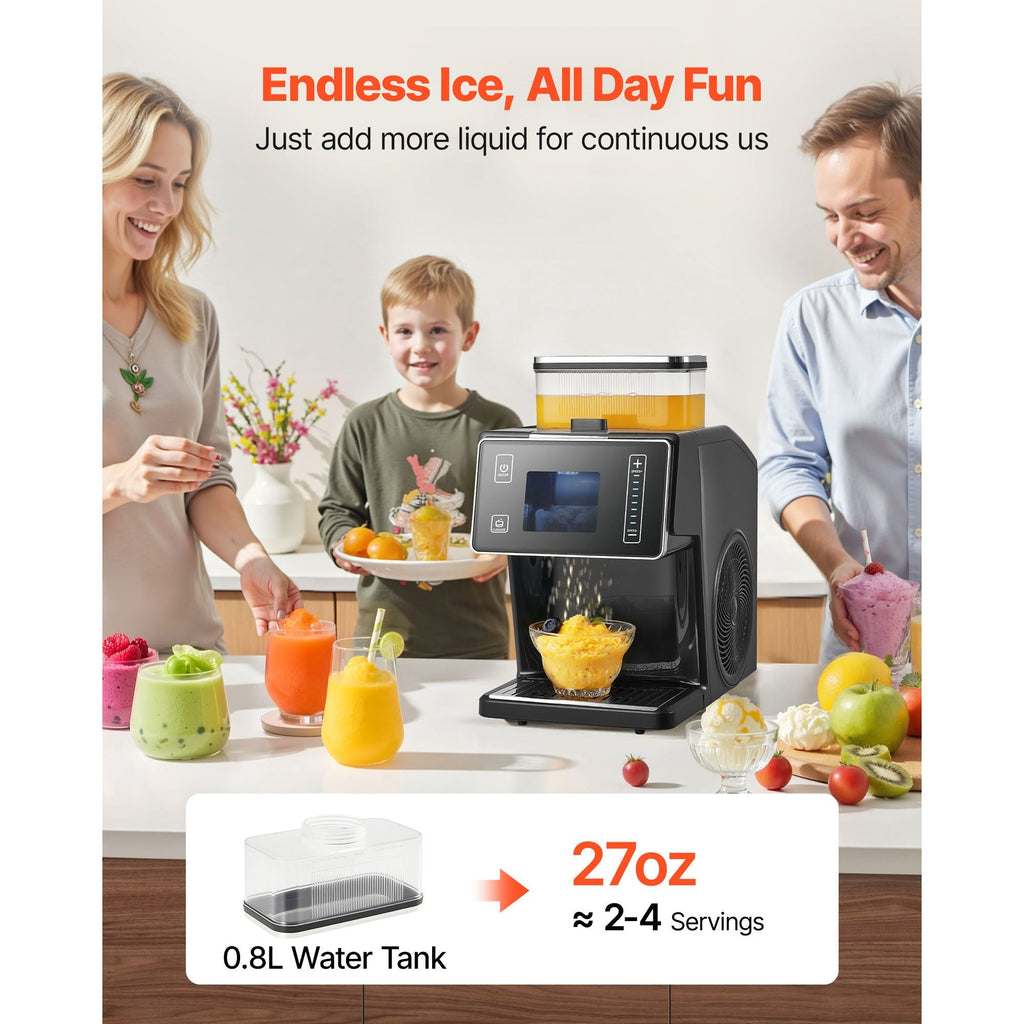 Snowflake Ice Machine, 44LBS/24H Snowflake Ice Maker, Ice-Shaver