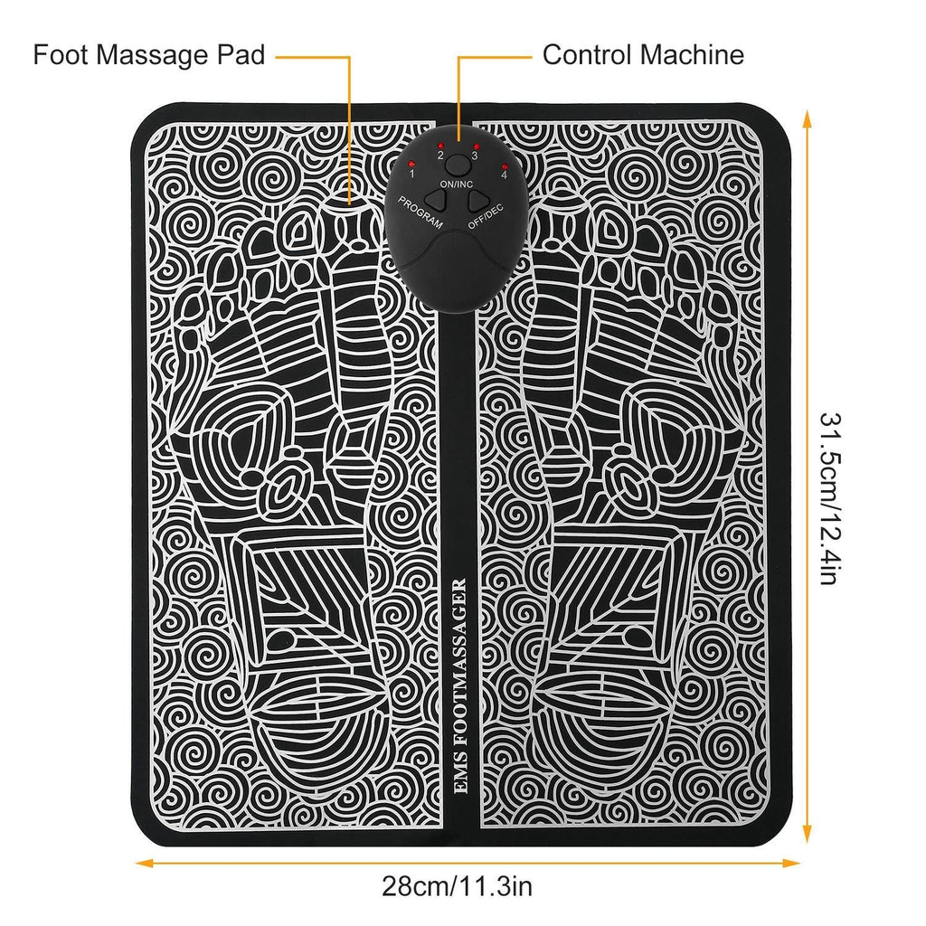 EMS Foot Massage Pad Electric Stimulator Massager Unit Leg Reshaping
